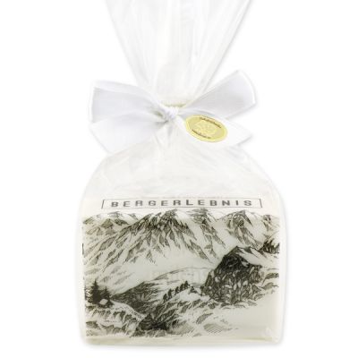 Sheep milk soap 150g packed in a cellophane bag "Bergerlebnis", Christmas rose white 