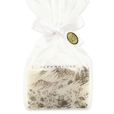 Sheep milk soap 150g packed in a cellophane bag "Alpenglück", Edelweiss 