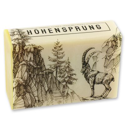 Schafmilchseife eckig 150g "Höhensprung", Zirbe 