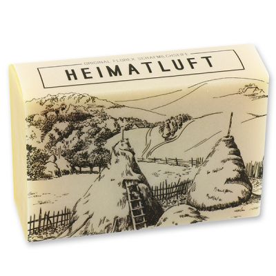 Schafmilchseife eckig 150g "Heimatluft", Zirbe 