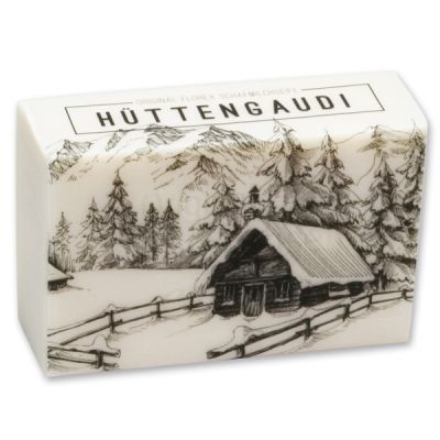 Sheep milk soap 150g "Hüttengaudi", Christmas rose white 