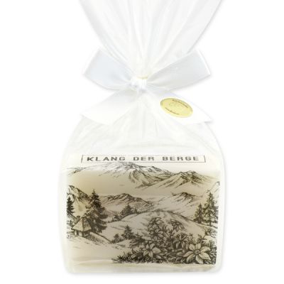 Sheep milk soap 150g packed in a cellophane bag "Klang der Berge", Edelweiss 