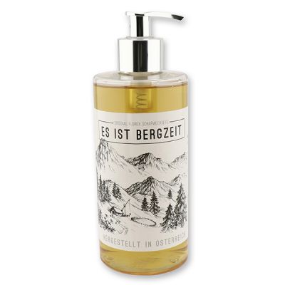 Liquid sheep milk soap 400ml "Es ist Bergzeit", Swiss pine 