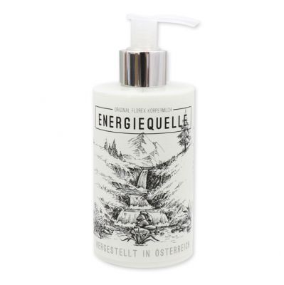 Body milk with organic sheep milk 250ml in a dispenser "Energiequelle", Edelweiss 