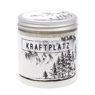 Bath salt 300g in a container "Kraftplatz", Edelweiss 
