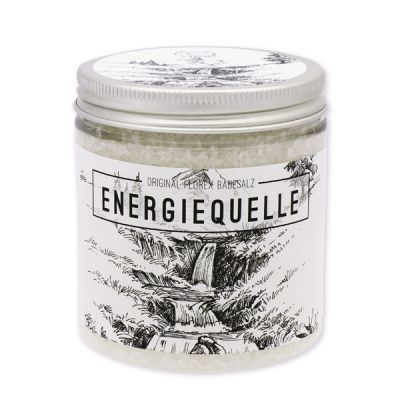 Bath salt 300g in a container "Energiequelle", Edelweiss 