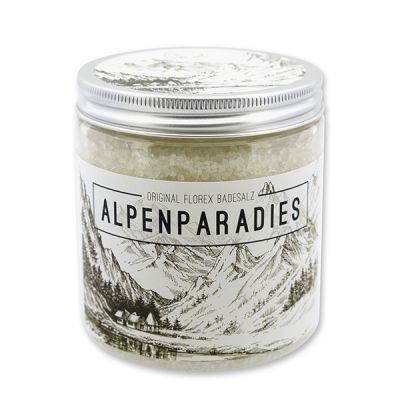 Badesalz 300g in der Dose "Alpenparadies", Edelweiß 