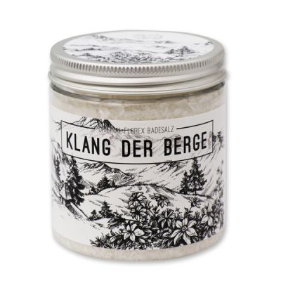 Bath salt 300g in a container "Klang der Berge", Edelweiss 