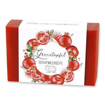 Sheep milk soap 150g "Einzigartige Augenblicke", Pomegranate 