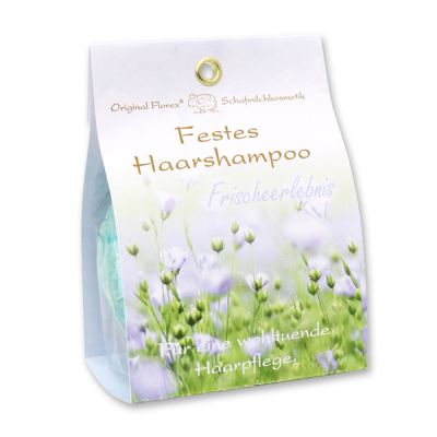 Solid hair shampoo with sheep milk 58g in paper bag, Discreet fresh 