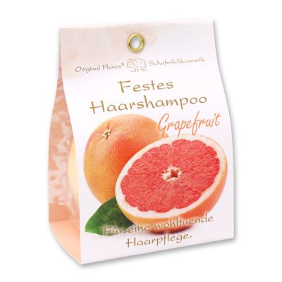 Solid hair shampoo with sheep milk 58g in paper bag, Grapefruit 