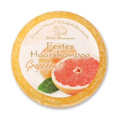 Solid hair shampoo with sheep milk 58g in cello, Grapefruit 