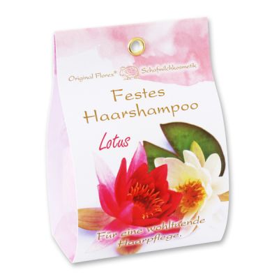 Solid hair shampoo with sheep milk 58g in paper bag, Lotus 