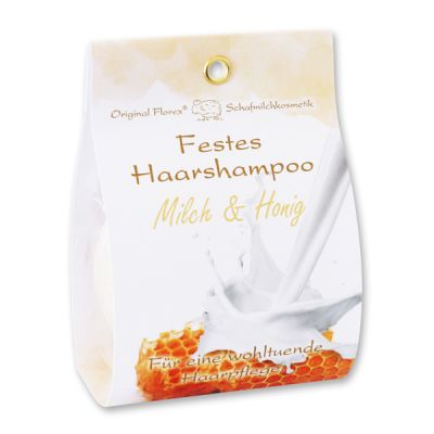 Solid hair shampoo with sheep milk 58g in paper bag, Milk & honey 