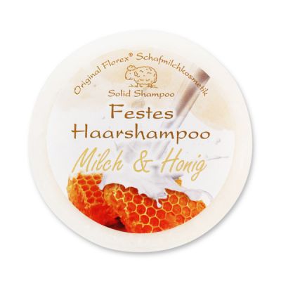 Solid hair shampoo with sheep milk 58g in cello, Milk & honey 