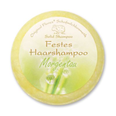 Solid hair shampoo with sheep milk 58g in cello, Morning dew 