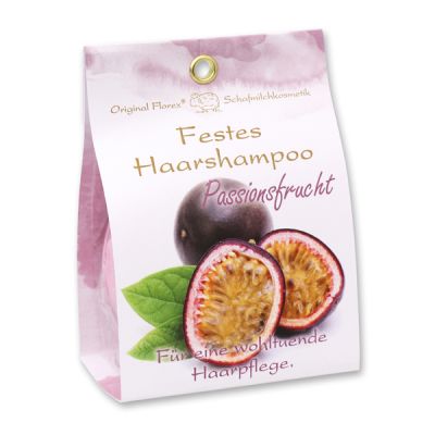 Solid hair shampoo with sheep milk 58g in paper bag, Passion fruit 