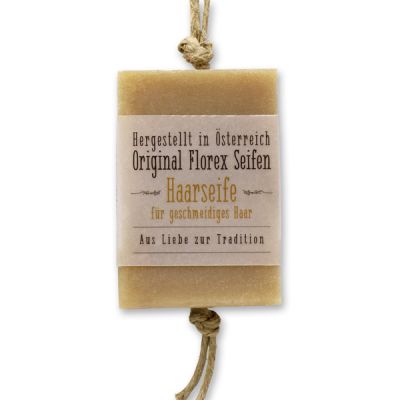 Cold-stirred special soap 90g hanging with a cord "Love for tradition", Hair soap 