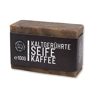 Cold-stirred special soap 100g "Black Edition", Coffee 