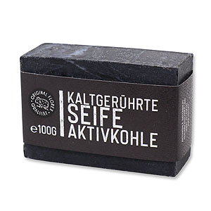 Cold-stirred special soap 100g "Black Edition", Activated carbon 