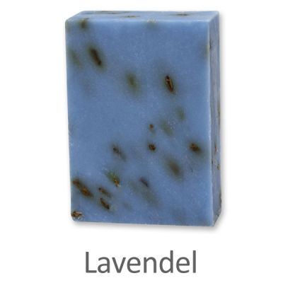Kaltgerührte Seife 100g ohne Schafmilch, Lavendel 