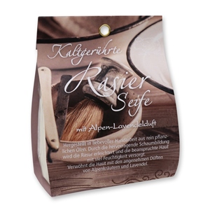 Cold-stirred special soap 90g packed in a bag, Shaving soap 