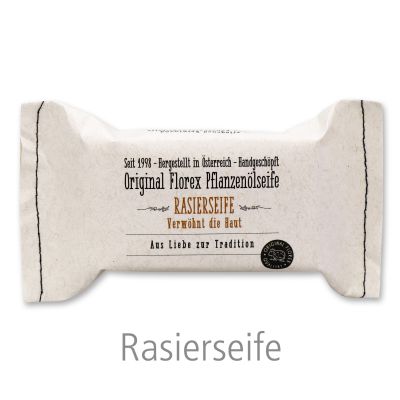 Cold-stirred special soap 90g packed in a stitched paper bag "Love for tradition", Shaving soap 