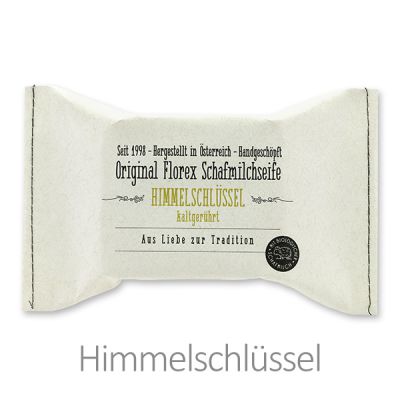 Kaltgerührte Seife 150g im genähten Papierbeutel, Himmelschlüssel 