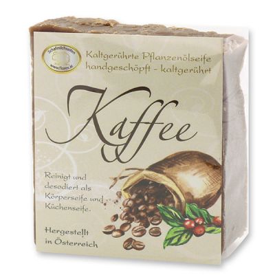 Spezialseife kaltgerührt 150g klassisch verpackt, Kaffee 