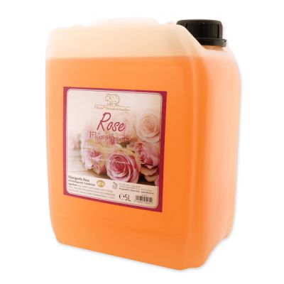Liquid sheep milk soap refill 5L in a canister, Rose Diana 