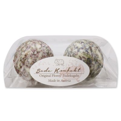 Bath butter ball with sheep milk 50g in a cellophane bag, Set of 2 