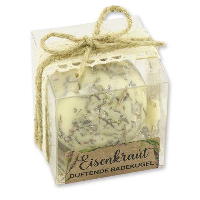 Bath butter ball with sheep milk 50g in a box "feel-good time", Verbena 