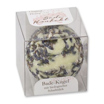 Bath butter ball with sheep milk 50g in box, Lavender 