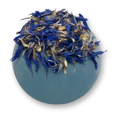 Bath butter ball with sheep milk 50g, Cornflower blue/Blueberry-Pomegranate 