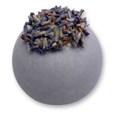 Badebutter-Kugel mit Schafmilch 50g, Lavendelblüten/Lavendel-Rosmarin 