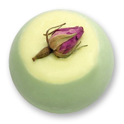 Bath butter ball with sheep milk 50g, Rosebud/Rose 