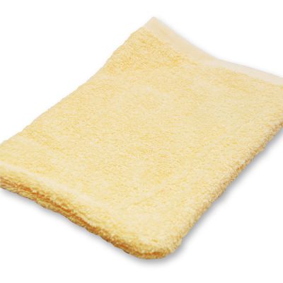 Washcloth 16 x 21 cm, yellow 