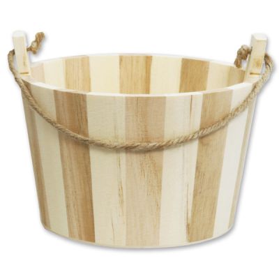 wodden basket round 16x12x15cm (WxHxD) 