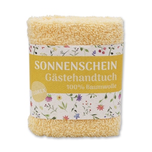 Hand towel 30x30cm "Sonnenschein", yellow 
