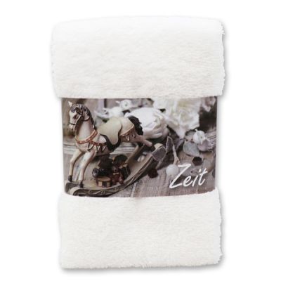 Guest towel 30x50cm "Zeit", white 
