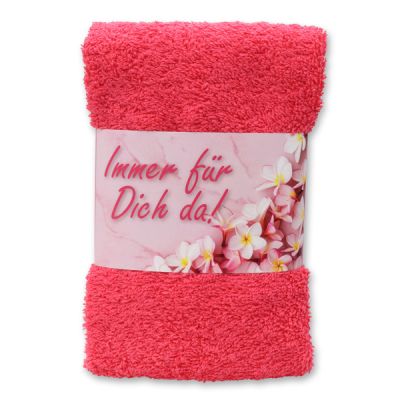 Guest towel 30x50cm "Immer für Dich da!", pink 