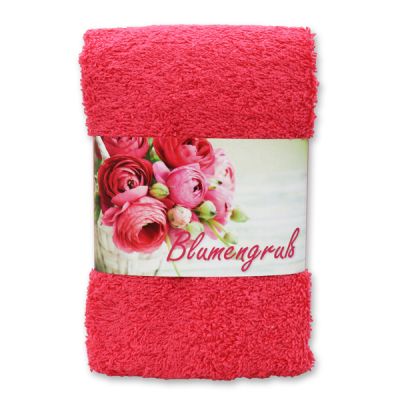 Guest towel 30x50cm "Blumengruß", pink 