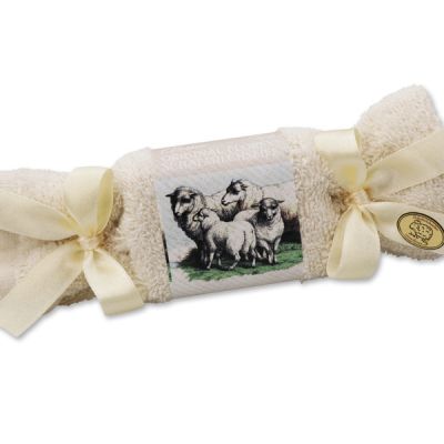 Sheep milk soap 100g in a washcloth, Classic 