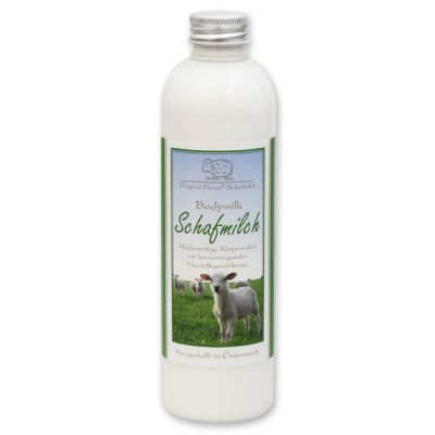 Bodymilk mit biologischer Schafmilch 250ml in der Flasche, Classic 