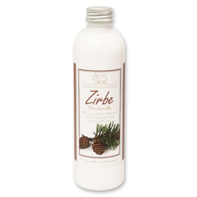 Bodymilk with organic sheep milk 250ml in the bottle, Swiss pine 