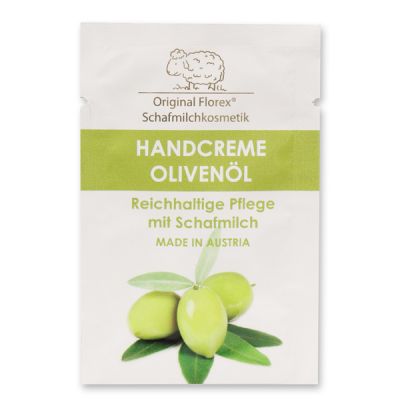 Hand cream with organic sheep milk 3ml tester, Olive oil 
