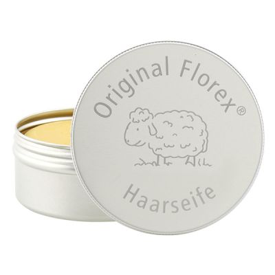 Hair soap with sheep milk in a box with laser engraving 100g, Marigold 