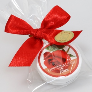 Lip balm 10ml in a cellophane, Rose red 