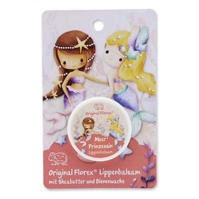 Lip balm 10ml with a card "Meer Prinzessin", Flower magic 