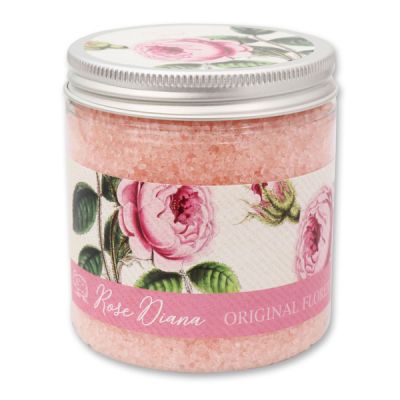Bath salt 300g in a container, Rose Diana 